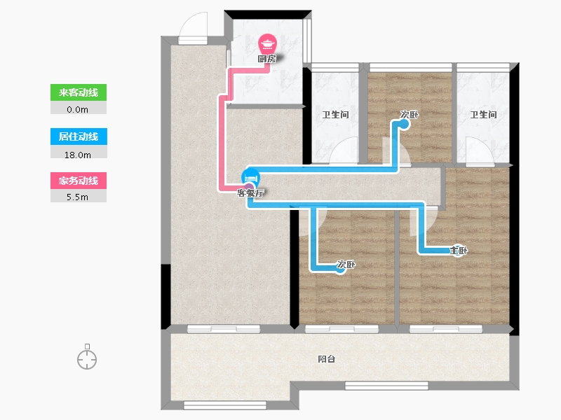 浙江省-温州市-未来城壹号-82.30-户型库-动静线