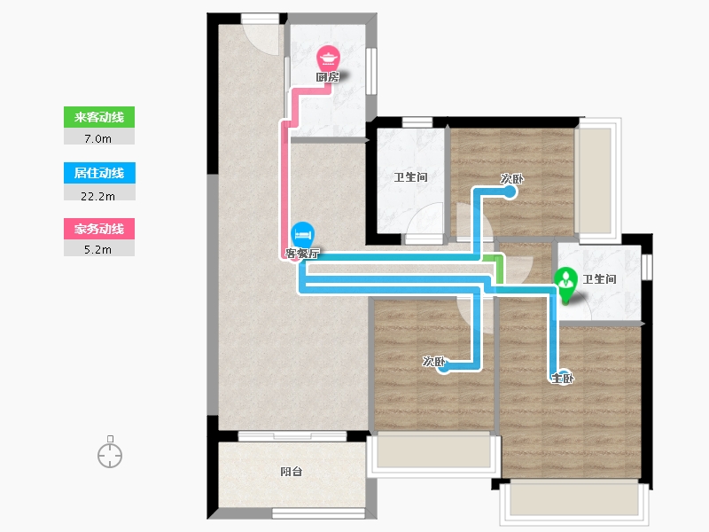 广东省-深圳市-里城玺樾山花园三期-78.00-户型库-动静线