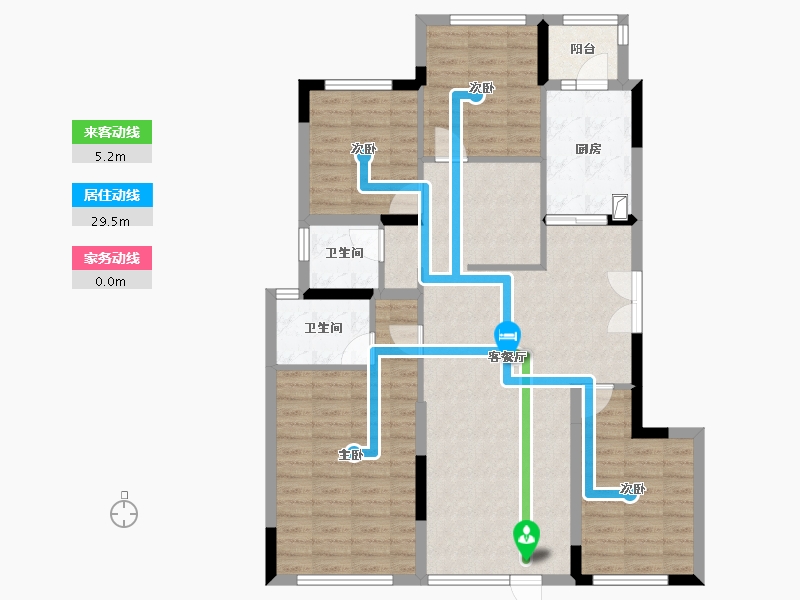 四川省-成都市-建发天府养云-105.83-户型库-动静线