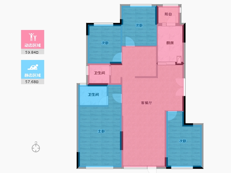 四川省-成都市-建发天府养云-105.83-户型库-动静分区