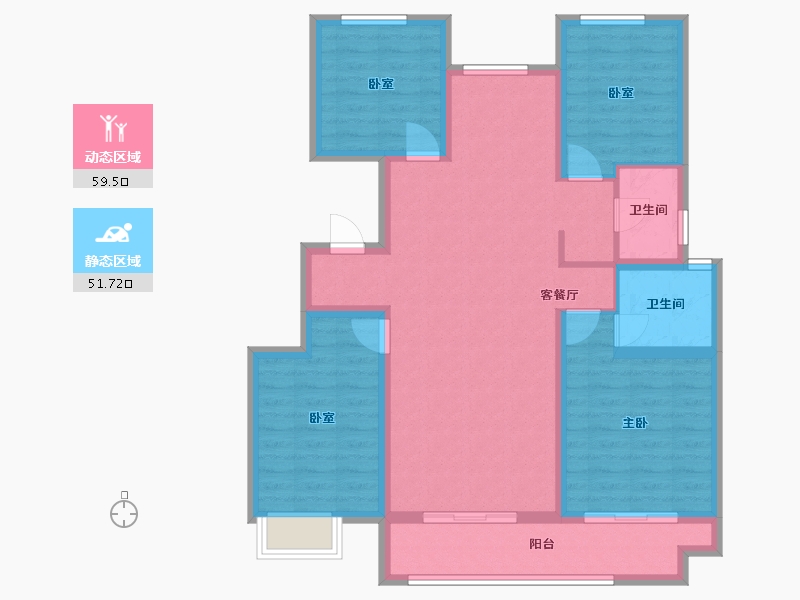 山东省-菏泽市-学府世家-99.20-户型库-动静分区