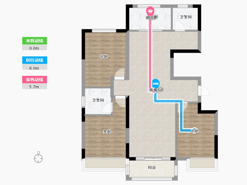 山东省-枣庄市-云溪九里-93.04-户型库-动静线