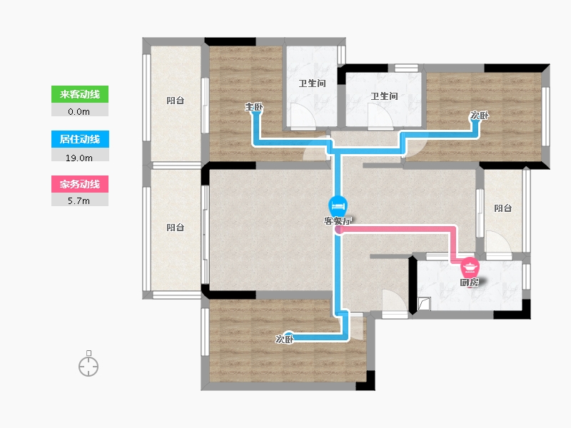 四川省-成都市-中节能琅园-99.80-户型库-动静线