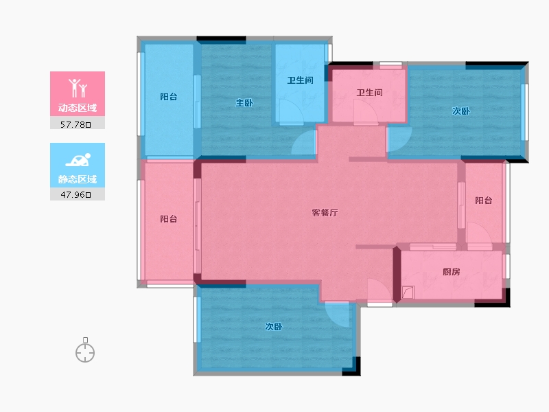 四川省-成都市-中节能琅园-99.80-户型库-动静分区