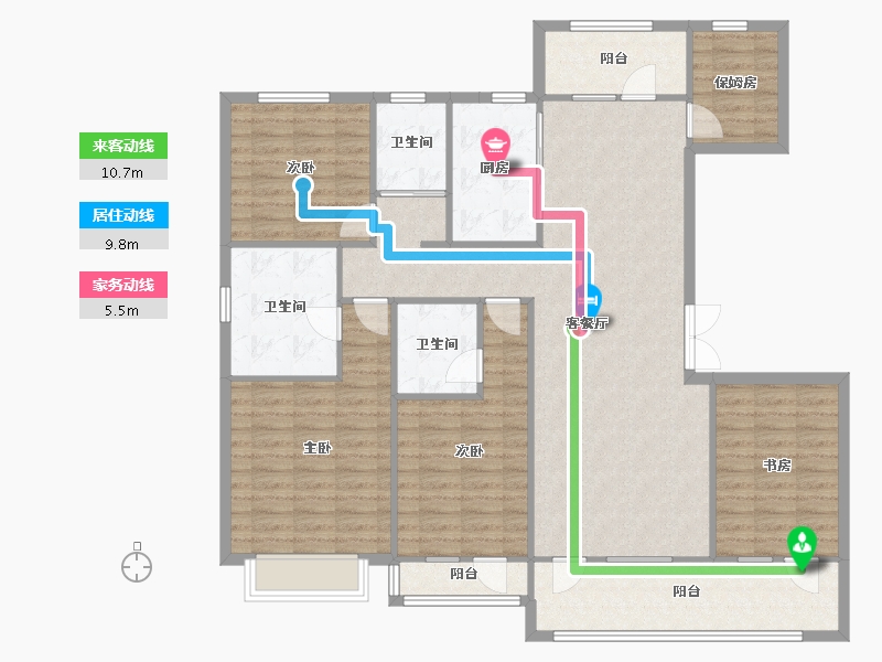 辽宁省-沈阳市-诺德阅香湖-144.00-户型库-动静线