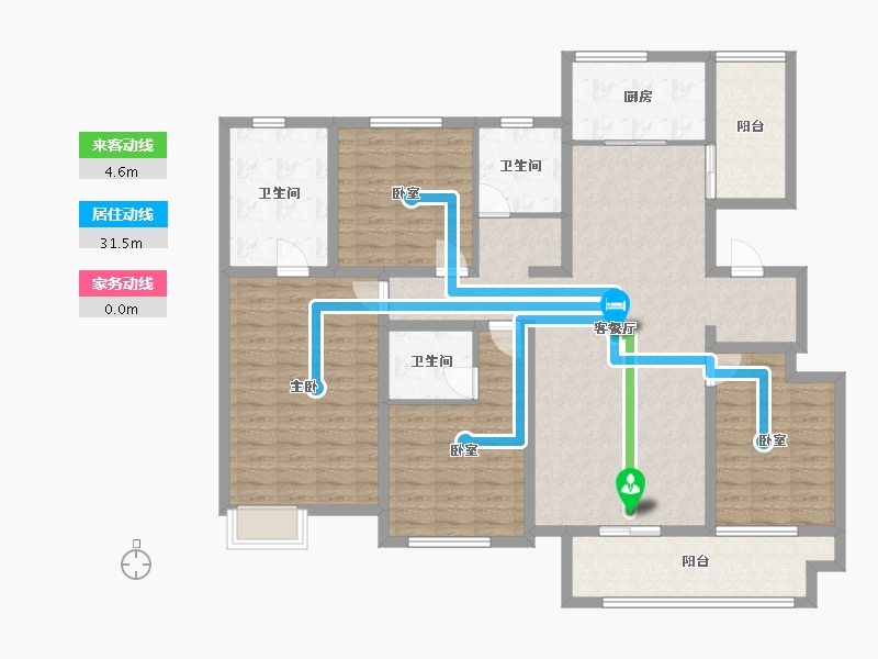 山东省-菏泽市-学府世家-141.20-户型库-动静线