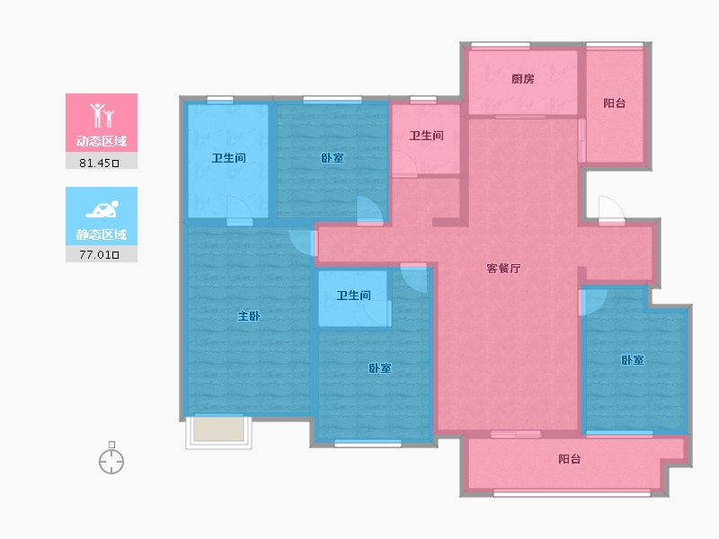 山东省-菏泽市-学府世家-141.20-户型库-动静分区