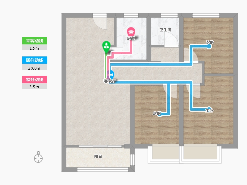 河北省-唐山市-中建城-80.80-户型库-动静线