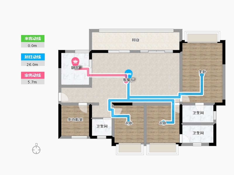 四川省-成都市-熙畔别院-124.01-户型库-动静线