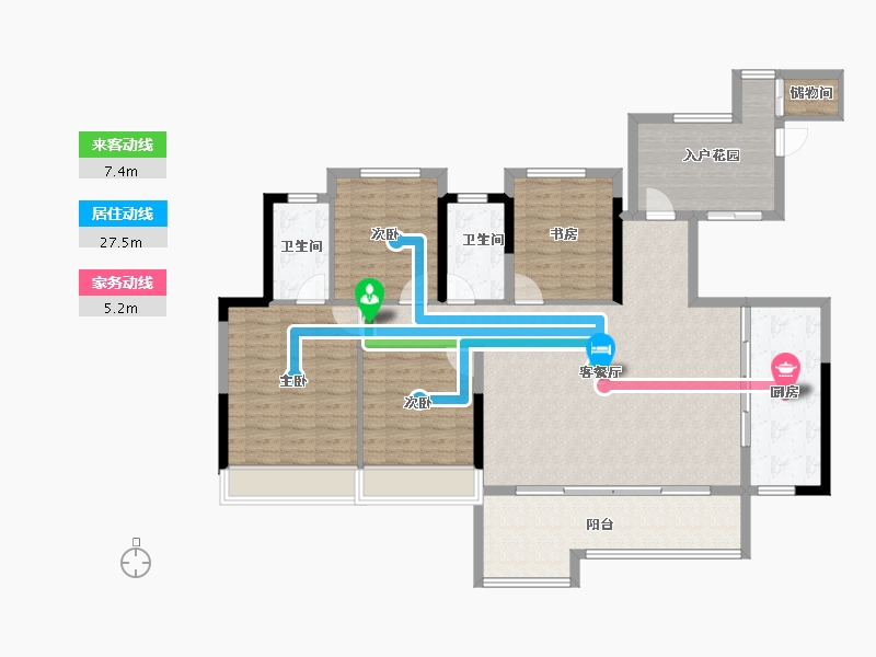 四川省-成都市-中铁卓著-133.30-户型库-动静线