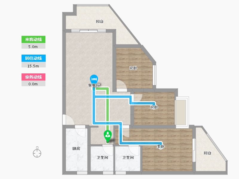 海南省-海口市-同康·国兴一品-87.27-户型库-动静线