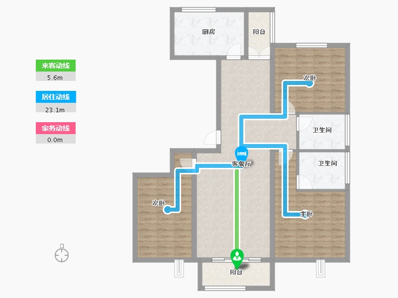 陕西省-西安市-崇立嶺秀城-114.90-户型库-动静线