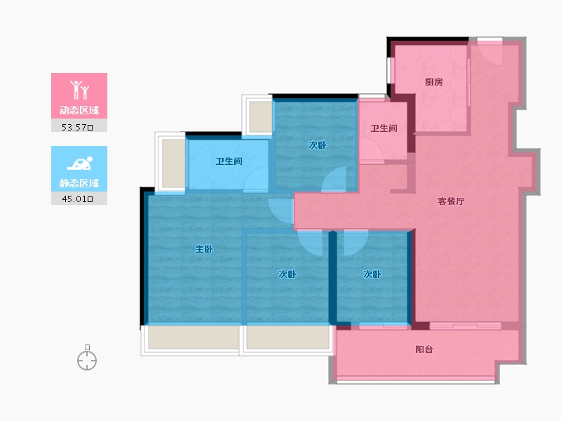 广东省-深圳市-润晖府-88.00-户型库-动静分区