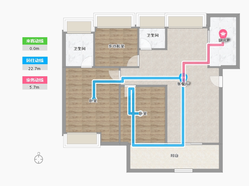 湖北省-武汉市-高科世茂十里星河-97.67-户型库-动静线