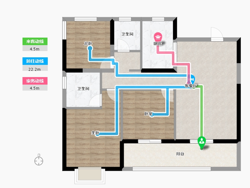 安徽省-合肥市-保利拾光年-92.85-户型库-动静线