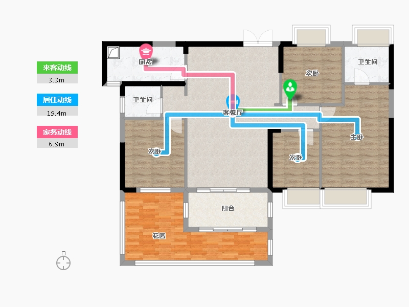 福建省-福州市-中建元亨府-120.00-户型库-动静线