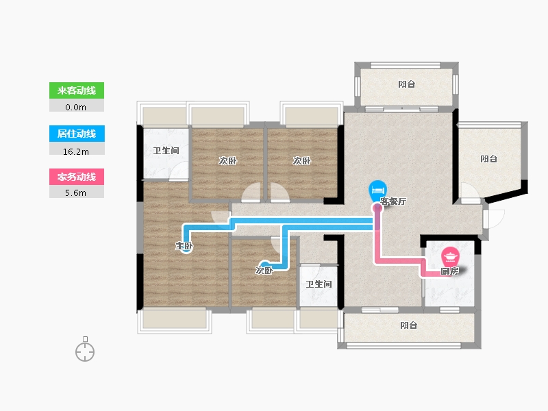 湖南省-郴州市-东城御府-114.26-户型库-动静线