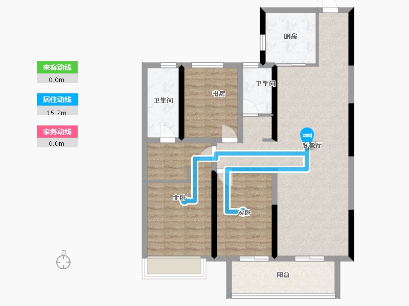 河南省-南阳市-建业森林半岛4期·天悦-96.00-户型库-动静线