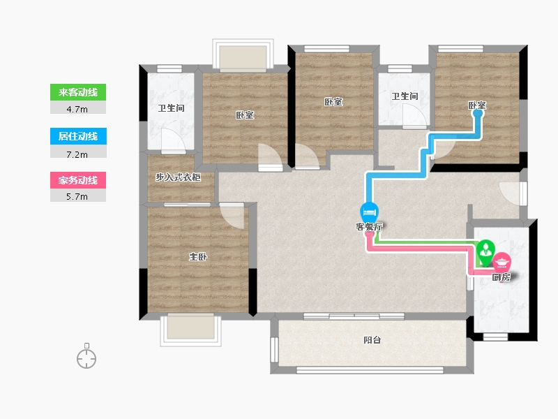 四川省-成都市-保利云上-101.96-户型库-动静线