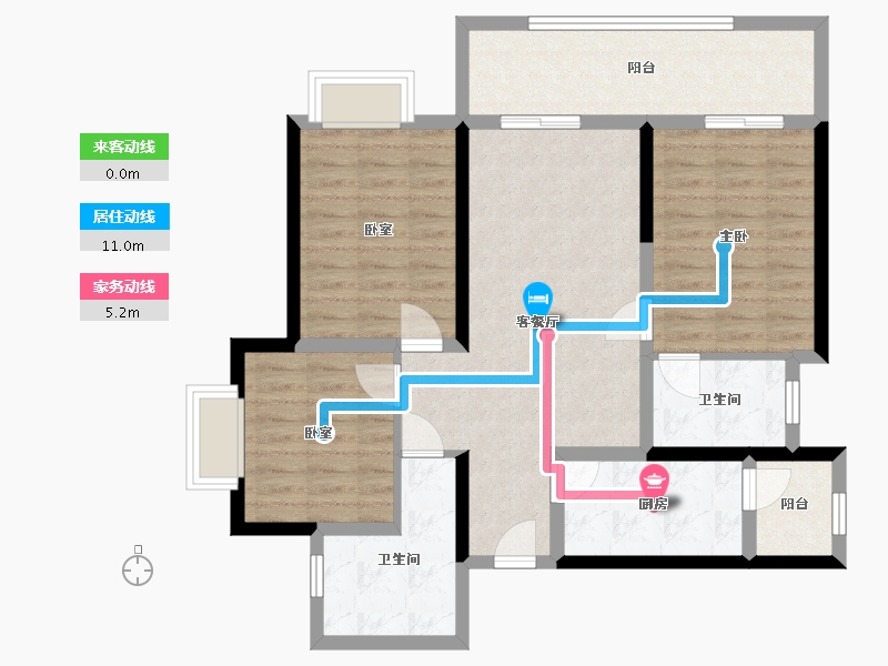 四川省-成都市-天府半岛-89.75-户型库-动静线