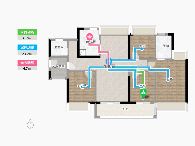 广东省-广州市-金茂万科都会四季-92.01-户型库-动静线