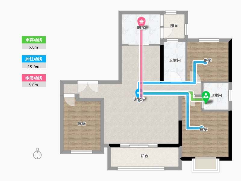 四川省-成都市-武侯樾府-90.53-户型库-动静线