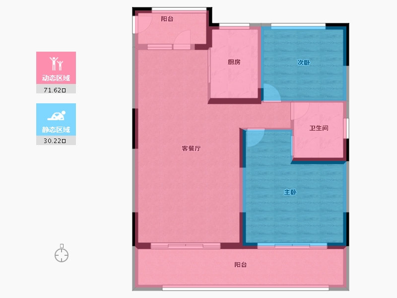 安徽省-阜阳市-城南栖霞云境-92.00-户型库-动静分区