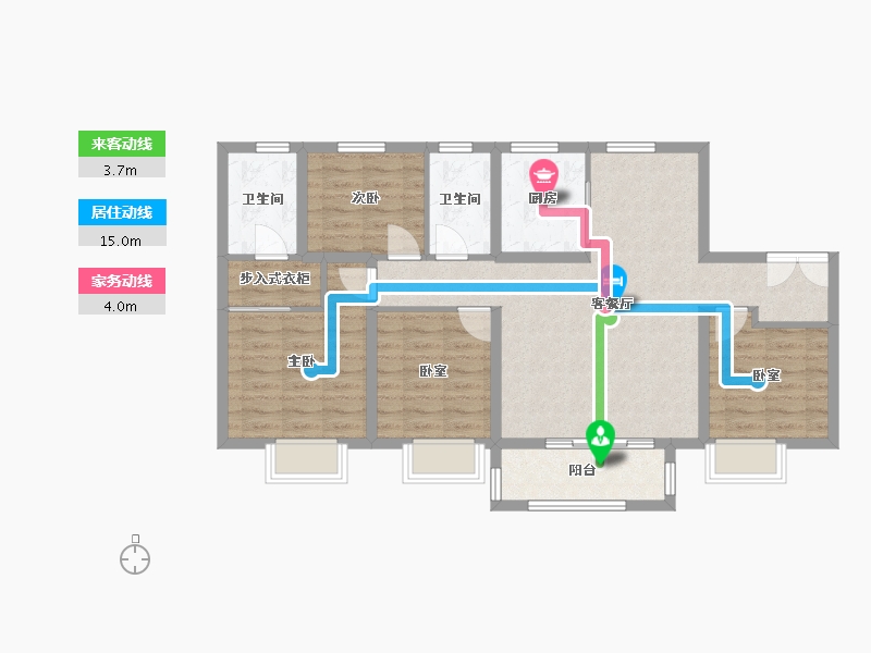 甘肃省-兰州市-兰州万达城-91.77-户型库-动静线