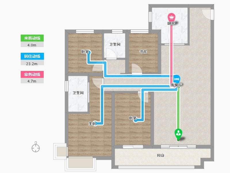 陕西省-西安市-御锦城-102.03-户型库-动静线