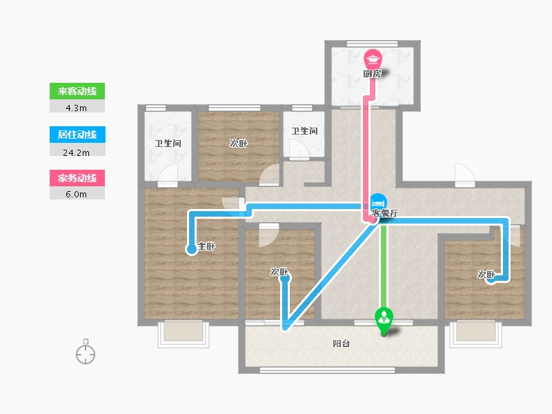 山东省-淄博市-银丰玺悦-116.32-户型库-动静线