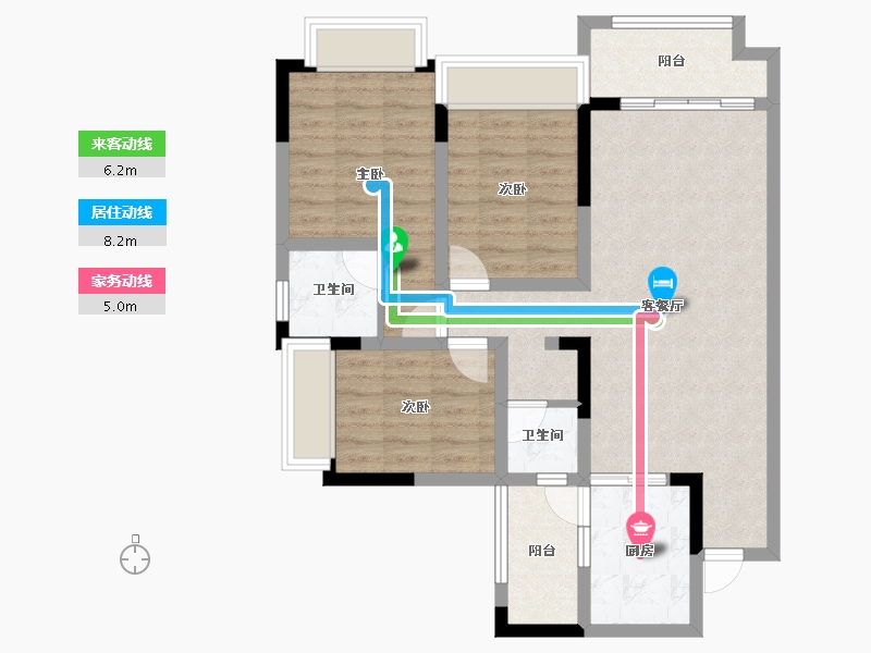 四川省-成都市-熙畔别院-81.32-户型库-动静线