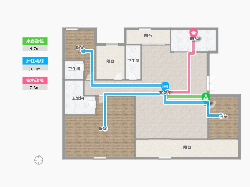 湖南省-长沙市-中建钰山湖-196.03-户型库-动静线