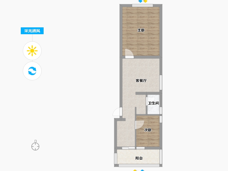 天津-天津市-振河里-47.75-户型库-采光通风