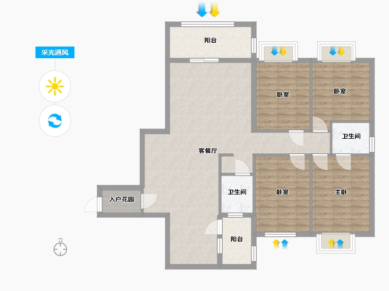 广西壮族自治区-南宁市-天池山-114.96-户型库-采光通风