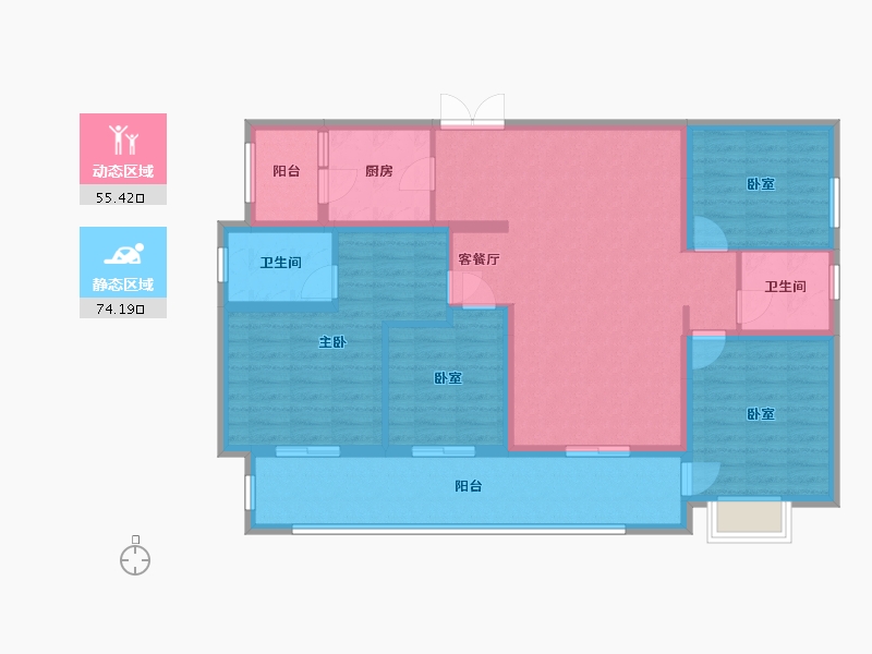 四川省-成都市-未来之城-120.00-户型库-动静分区