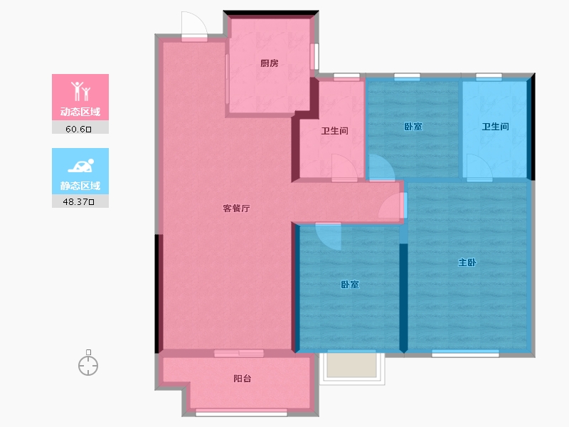 福建省-漳州市-建发玺院-98.00-户型库-动静分区