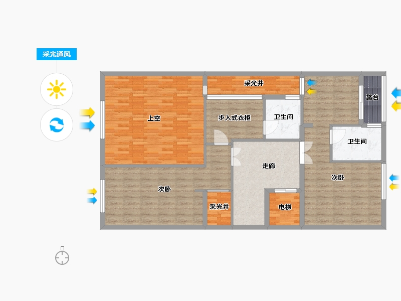 福建省-厦门市-水晶湖郡-120.00-户型库-采光通风