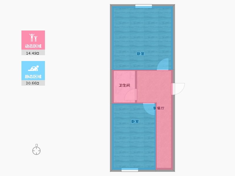 浙江省-温州市-中国泵阀展览交易中心楠盛未来悦3期-40.49-户型库-动静分区