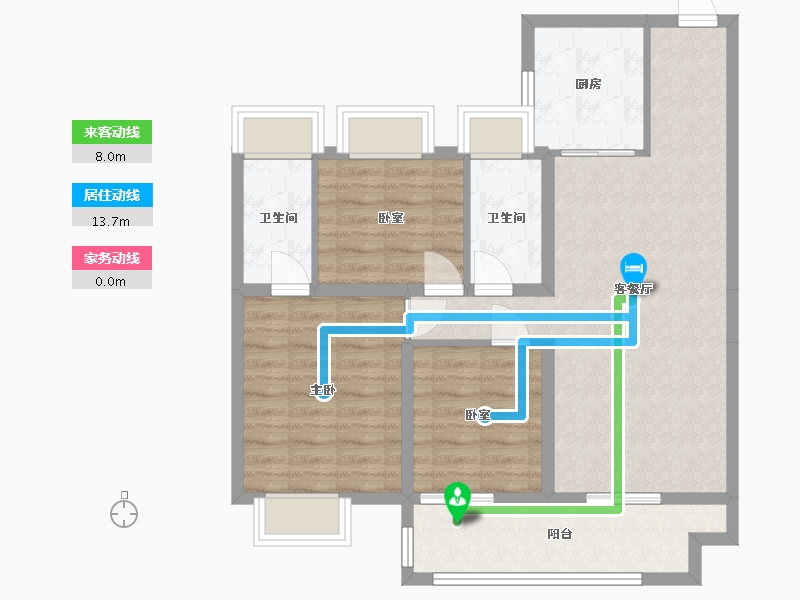 湖南省-常德市-常德碧桂园-94.40-户型库-动静线