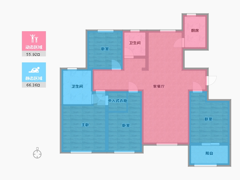 山东省-德州市-夏津县龙湖小区四期-108.00-户型库-动静分区