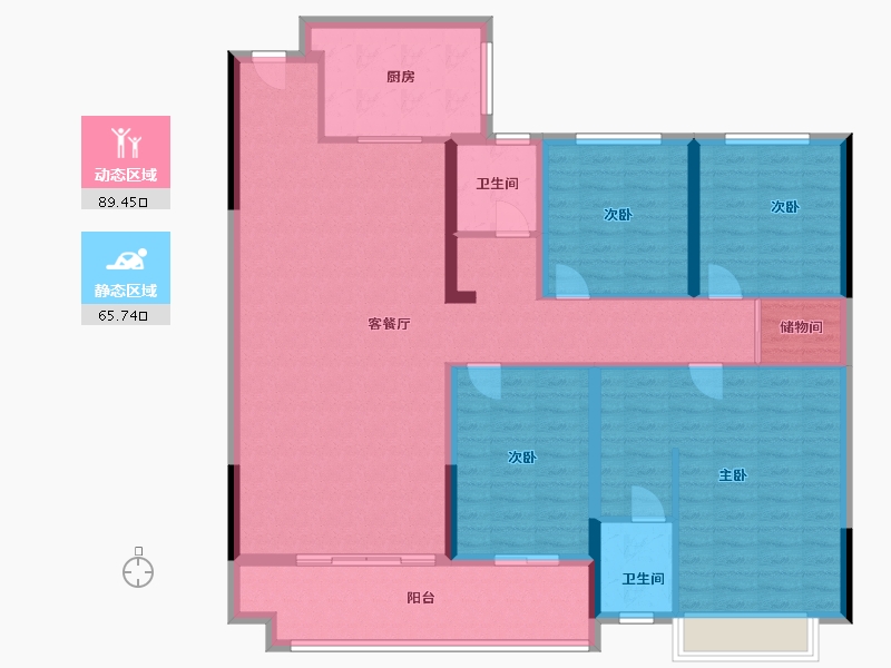 河南省-南阳市-正商如意宽境-140.80-户型库-动静分区