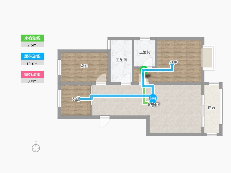 河北省-张家口市-兰顿经典-79.99-户型库-动静线