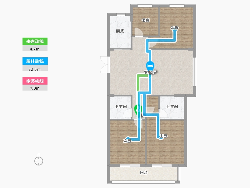 浙江省-温州市-霞庭湾-112.00-户型库-动静线