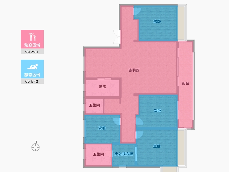 山东省-东营市-鑫都颐和府-150.00-户型库-动静分区