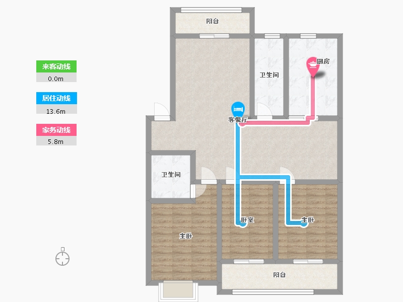 陕西省-汉中市-艺苑居住区-121.00-户型库-动静线