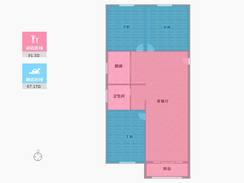 河北省-保定市-汇元玖號院-148.40-户型库-动静分区