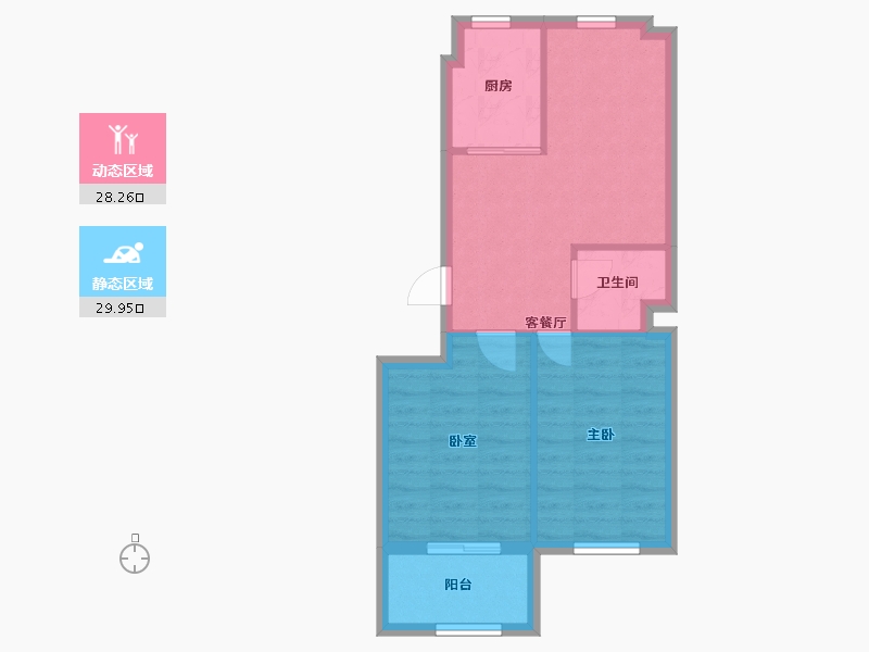 福建省-厦门市-金茗花园-59.00-户型库-动静分区