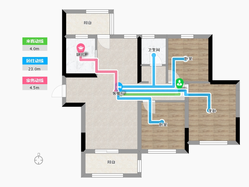 四川省-成都市-高投贤悦府-70.42-户型库-动静线