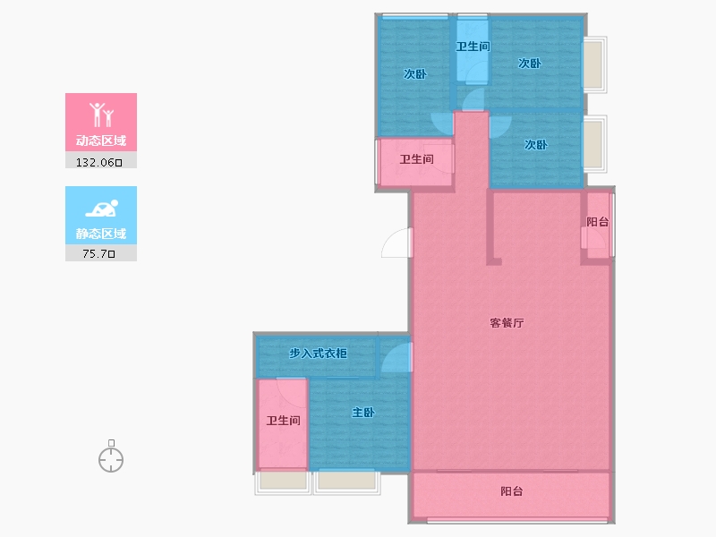 广东省-佛山市-建投恒福壹号-192.00-户型库-动静分区