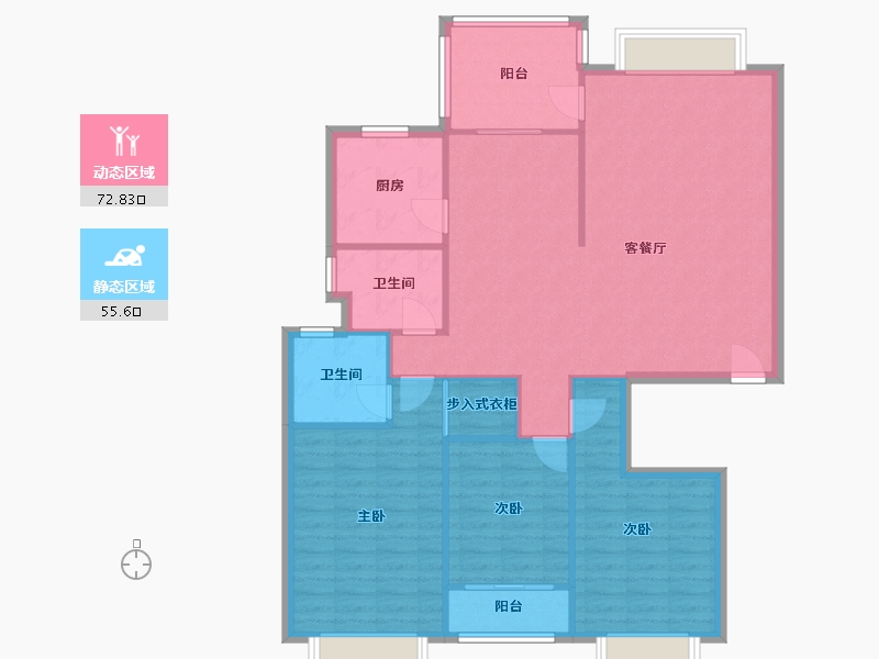 山东省-烟台市-滨湖万丽-120.80-户型库-动静分区